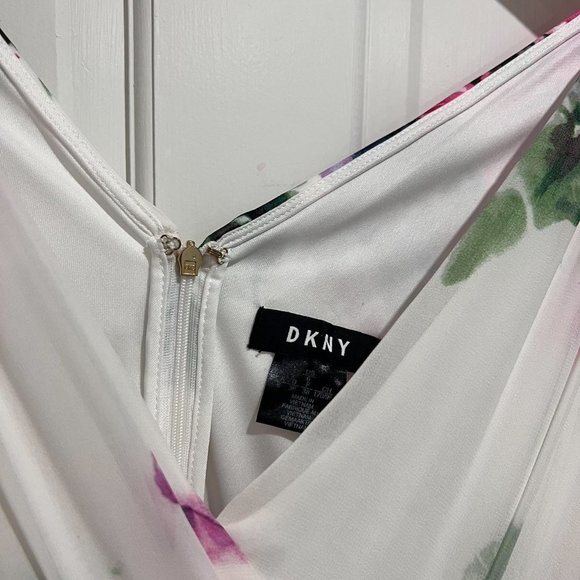 DKNY Womens White and Pink Dress - Picture 4 of 5